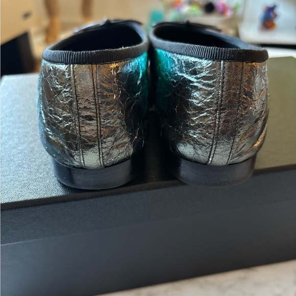 Chanel METIERS D’art 2020 Metallic Rainbow Calfskin Ballet Flats, size EU 36.5 - Picture 8 of 10